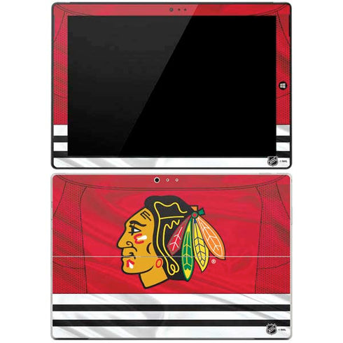 NHL Blackhawks Red Stripes Surface Pro 3 Skin